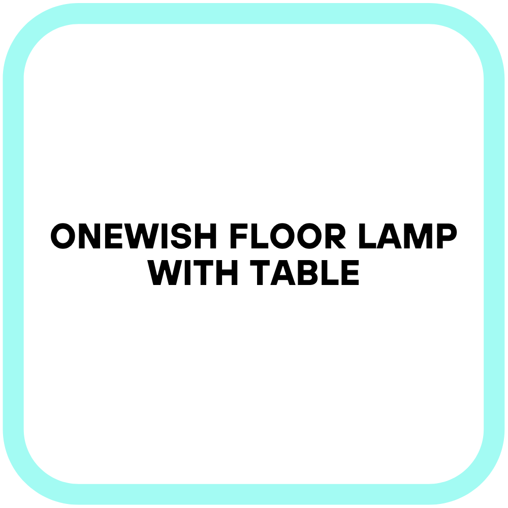 ONEWISH Floor Lamp with Table