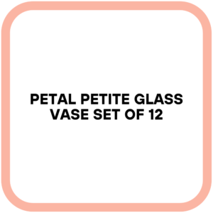 Petal Petite Glass Vase Set of 12