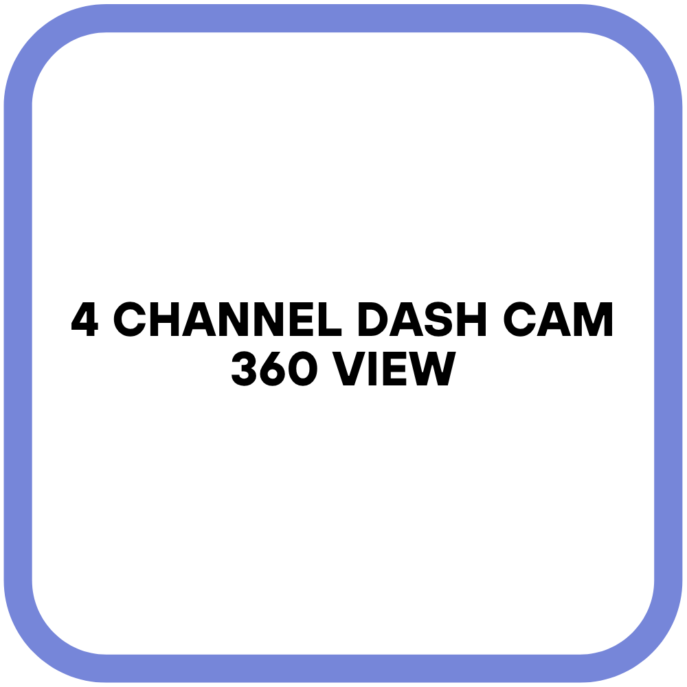 4 Channel Dash Cam 360 View