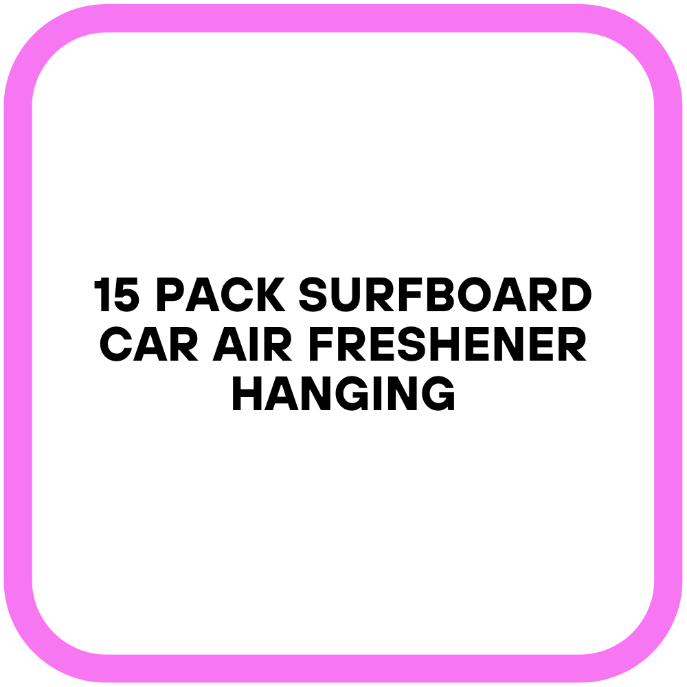 15 Pack Surfboard Car Air Freshener Hanging