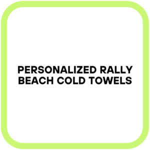 Personalized Rally Beach Cold Towels