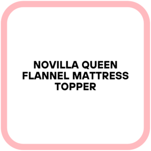 Novilla Queen Flannel Mattress Topper