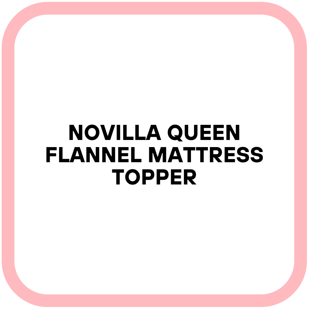 Novilla Queen Flannel Mattress Topper