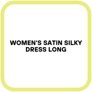 Women's Satin Silky Dress Long