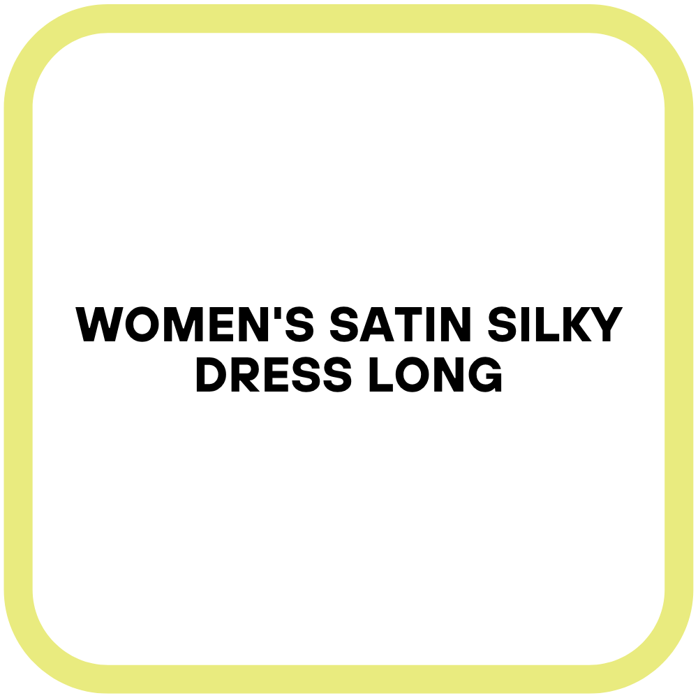 Women's Satin Silky Dress Long