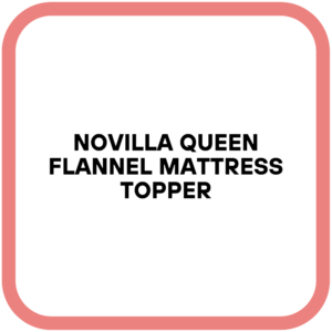 Novilla Queen Flannel Mattress Topper