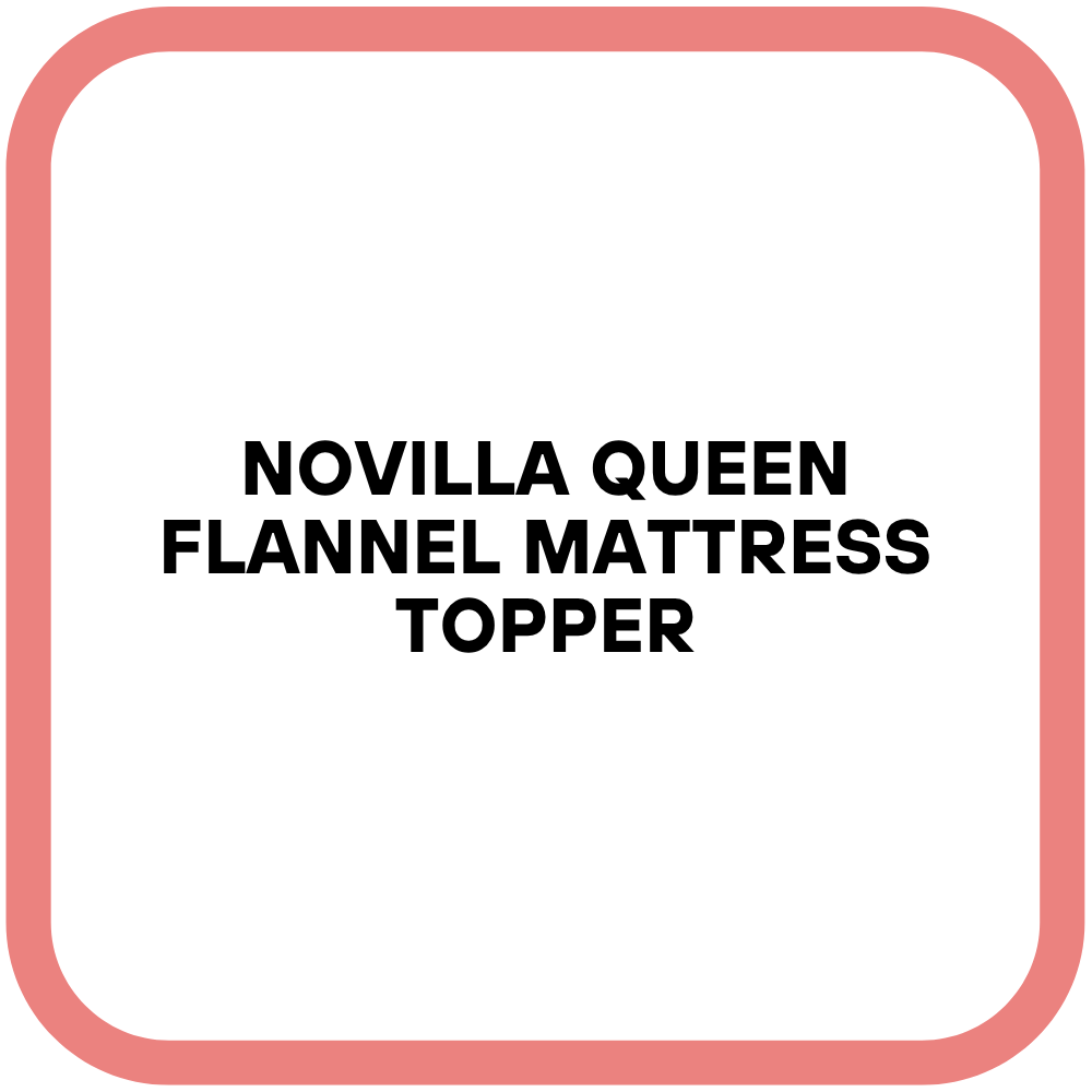 Novilla Queen Flannel Mattress Topper
