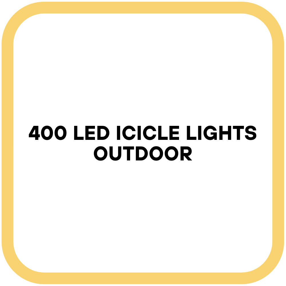 400 LED Icicle Lights Outdoor