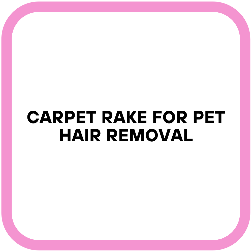 Carpet Rake for Pet Hair Removal