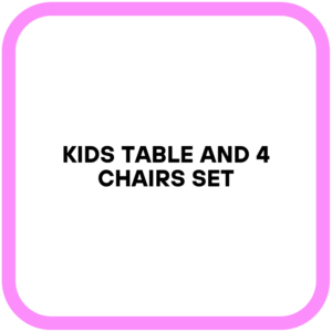 Kids Table and 4 Chairs Set