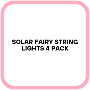 Solar Fairy String Lights 4 Pack