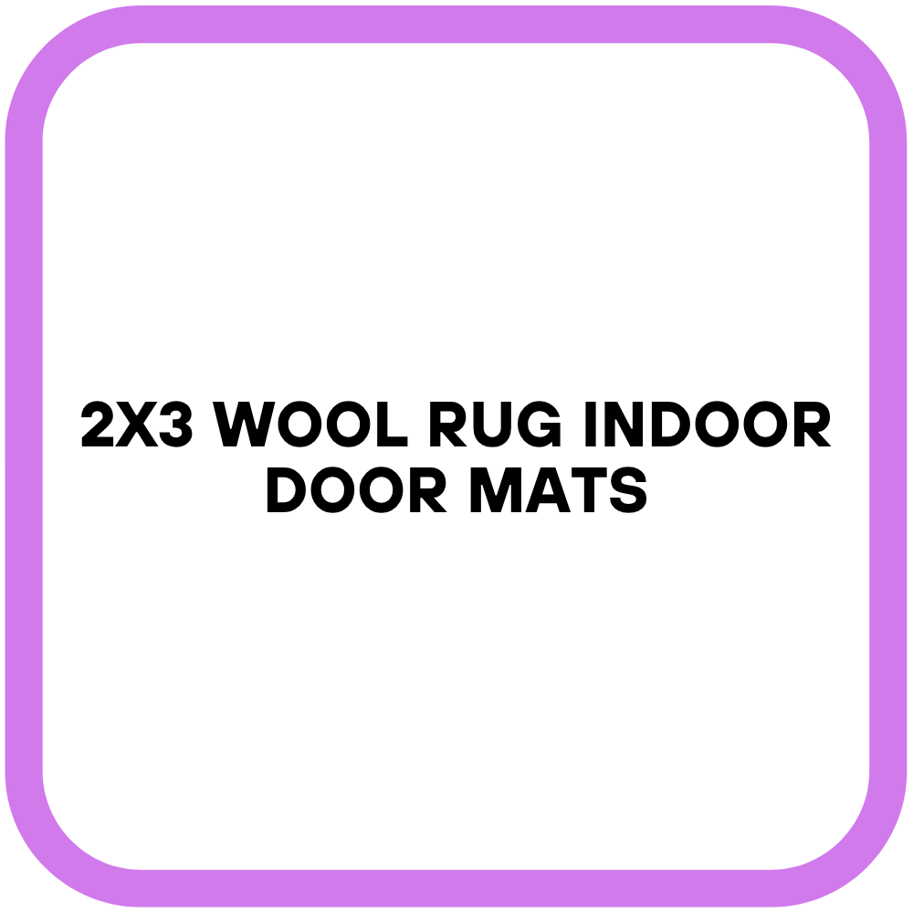 2x3 Wool Rug Indoor Door Mats