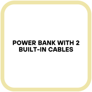 Power Bank with 2 Built-in Cables