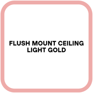 Flush Mount Ceiling Light Gold