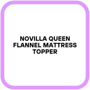 Novilla Queen Flannel Mattress Topper