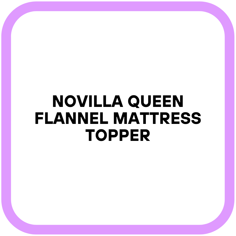 Novilla Queen Flannel Mattress Topper