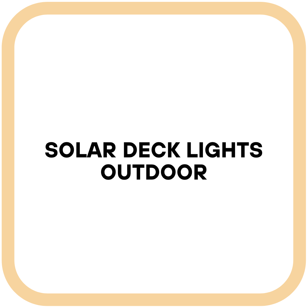 Solar Deck Lights Outdoor
