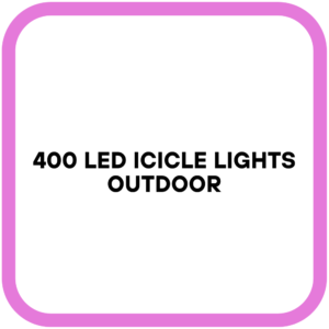 400 LED Icicle Lights Outdoor