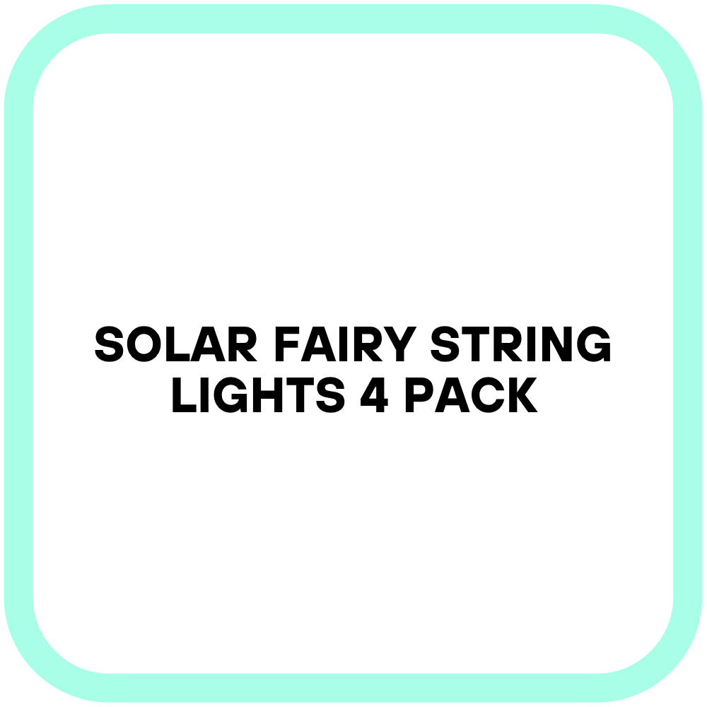 Solar Fairy String Lights 4 Pack