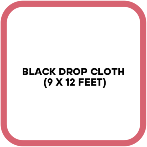 Black Drop Cloth  (9 x 12 Feet)