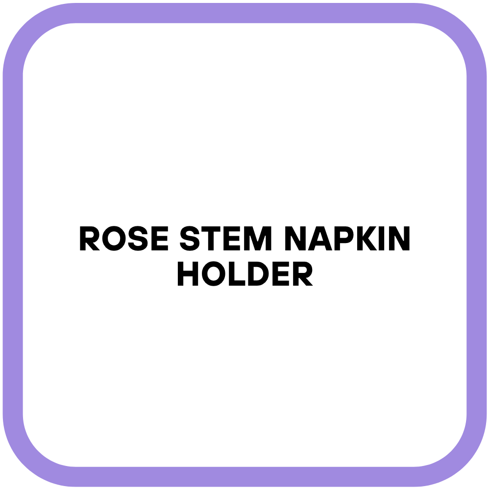 Rose Stem Napkin Holder