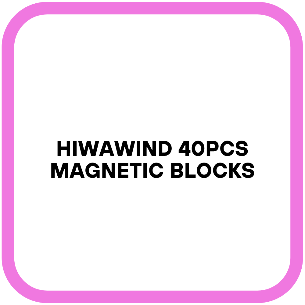 Hiwawind 40pcs Magnetic Blocks