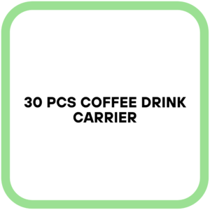 30 Pcs Coffee Drink Carrier