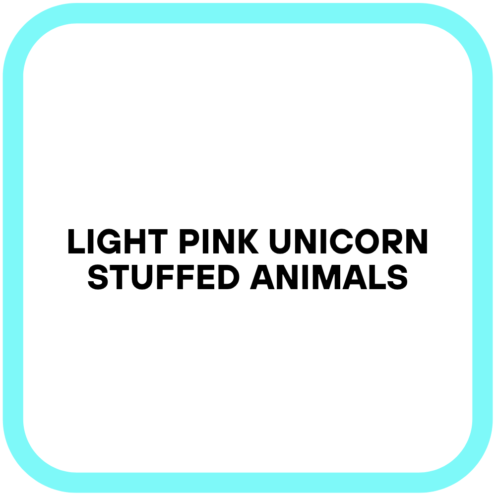 Light Pink Unicorn Stuffed Animals