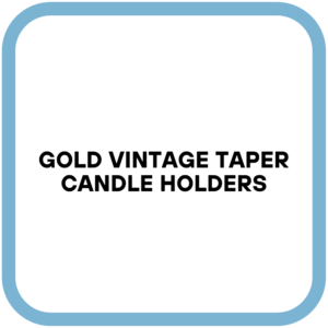 Gold Vintage Taper Candle Holders