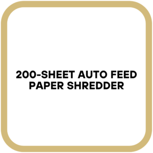 200-Sheet Auto Feed Paper Shredder