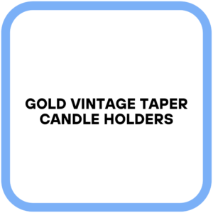Gold Vintage Taper Candle Holders