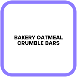 Bakery Oatmeal Crumble Bars