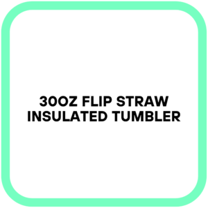 30oz Flip Straw Insulated Tumbler