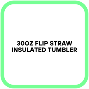 30oz Flip Straw Insulated Tumbler
