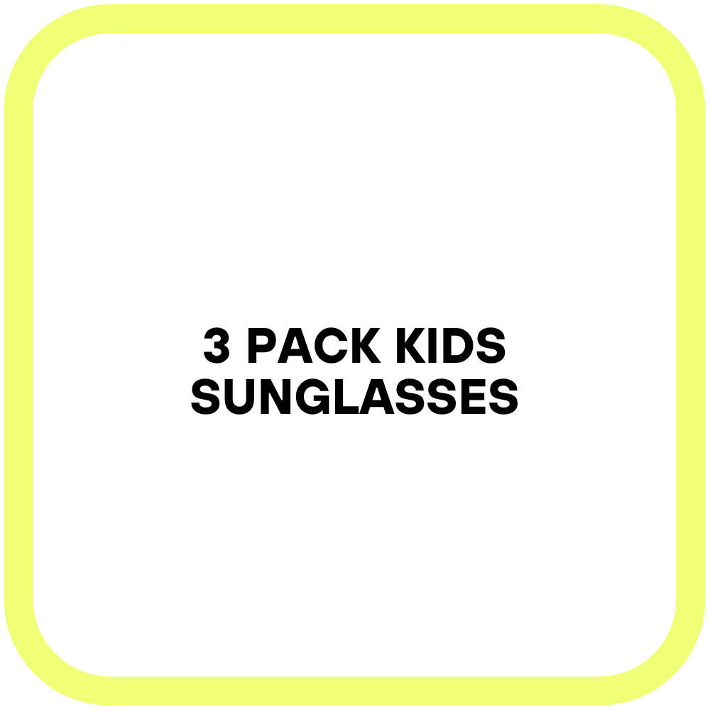3 Pack Kids Sunglasses