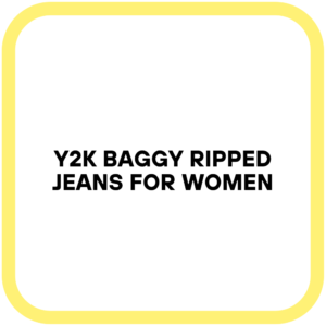 Y2K Baggy Ripped Jeans for Women