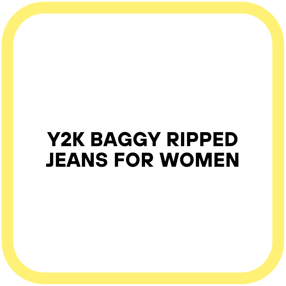 Y2K Baggy Ripped Jeans for Women