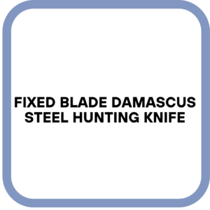Fixed Blade Damascus Steel Hunting Knife