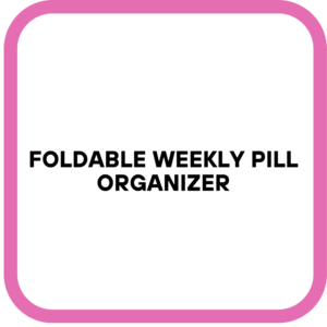 Foldable Weekly Pill Organizer