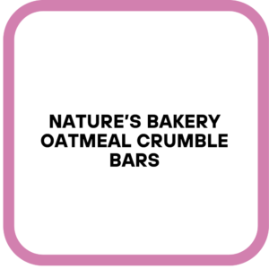 Nature’s Bakery Oatmeal Crumble Bars