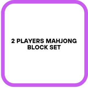 2 Players Mahjong Block Set