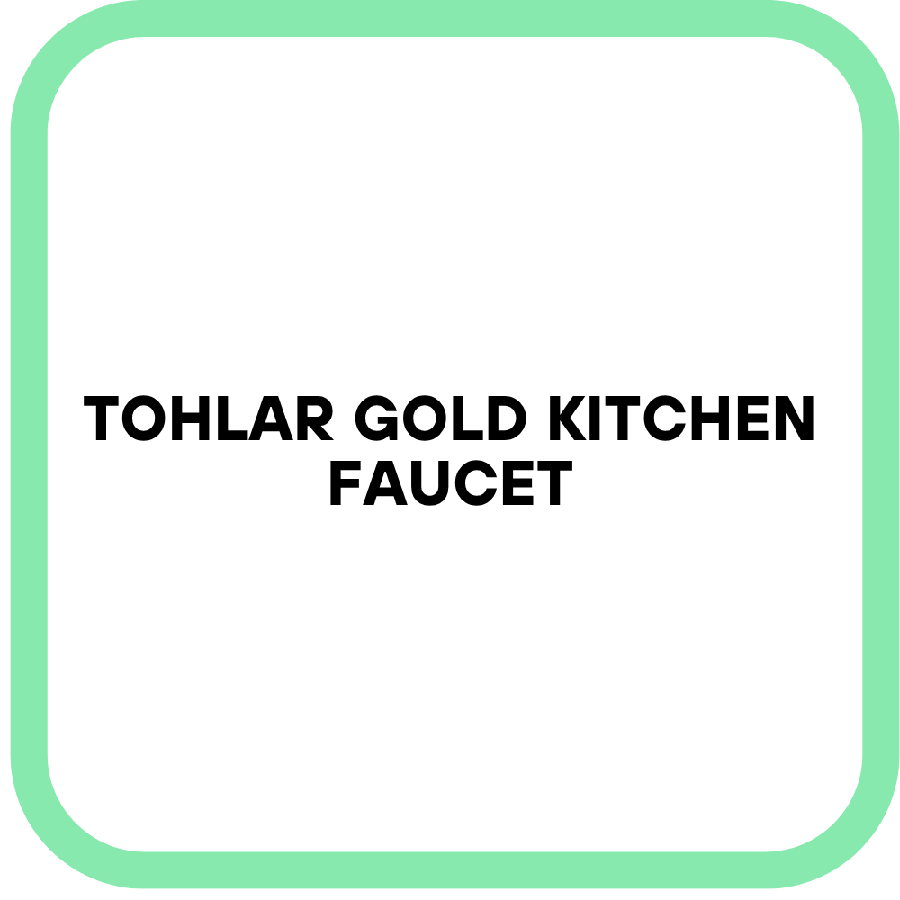 Tohlar Gold Kitchen Faucet