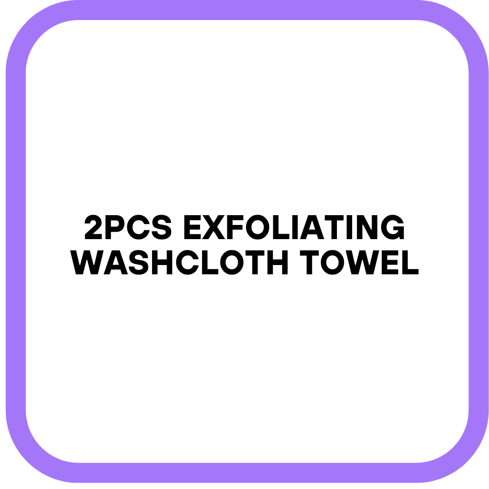 2Pcs Exfoliating Washcloth Towel