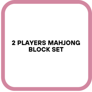 2 Players Mahjong Block Set