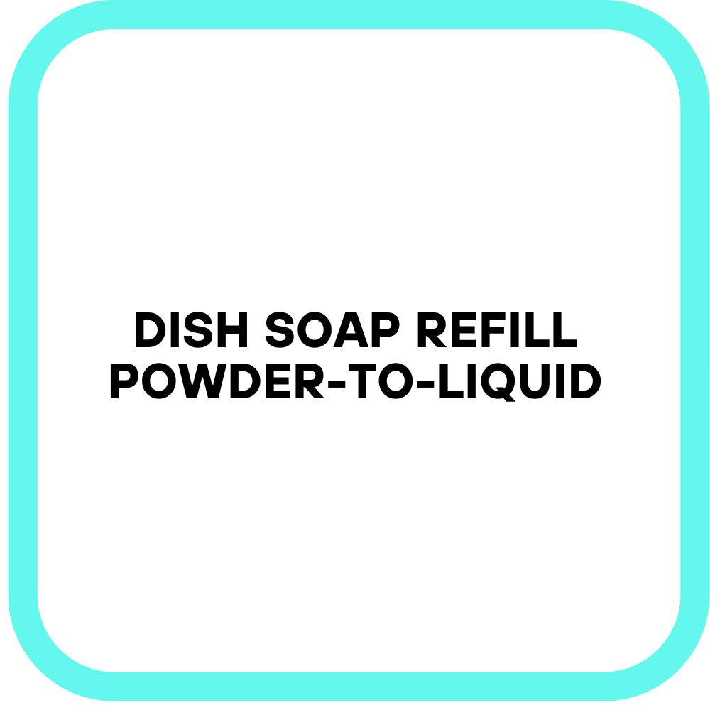Dish Soap Refill Powder-to-Liquid