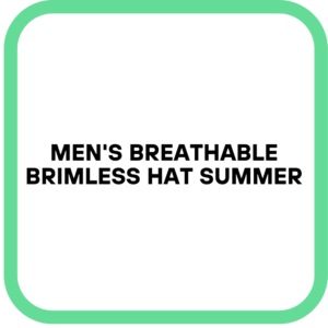 Men's Breathable Brimless Hat Summer