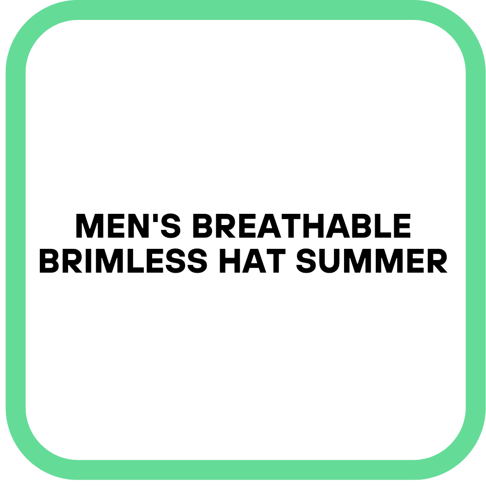 Men's Breathable Brimless Hat Summer