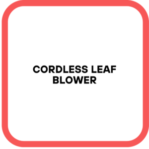Cordless Leaf Blower