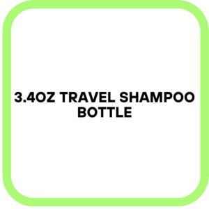3.4oz Travel Shampoo Bottle