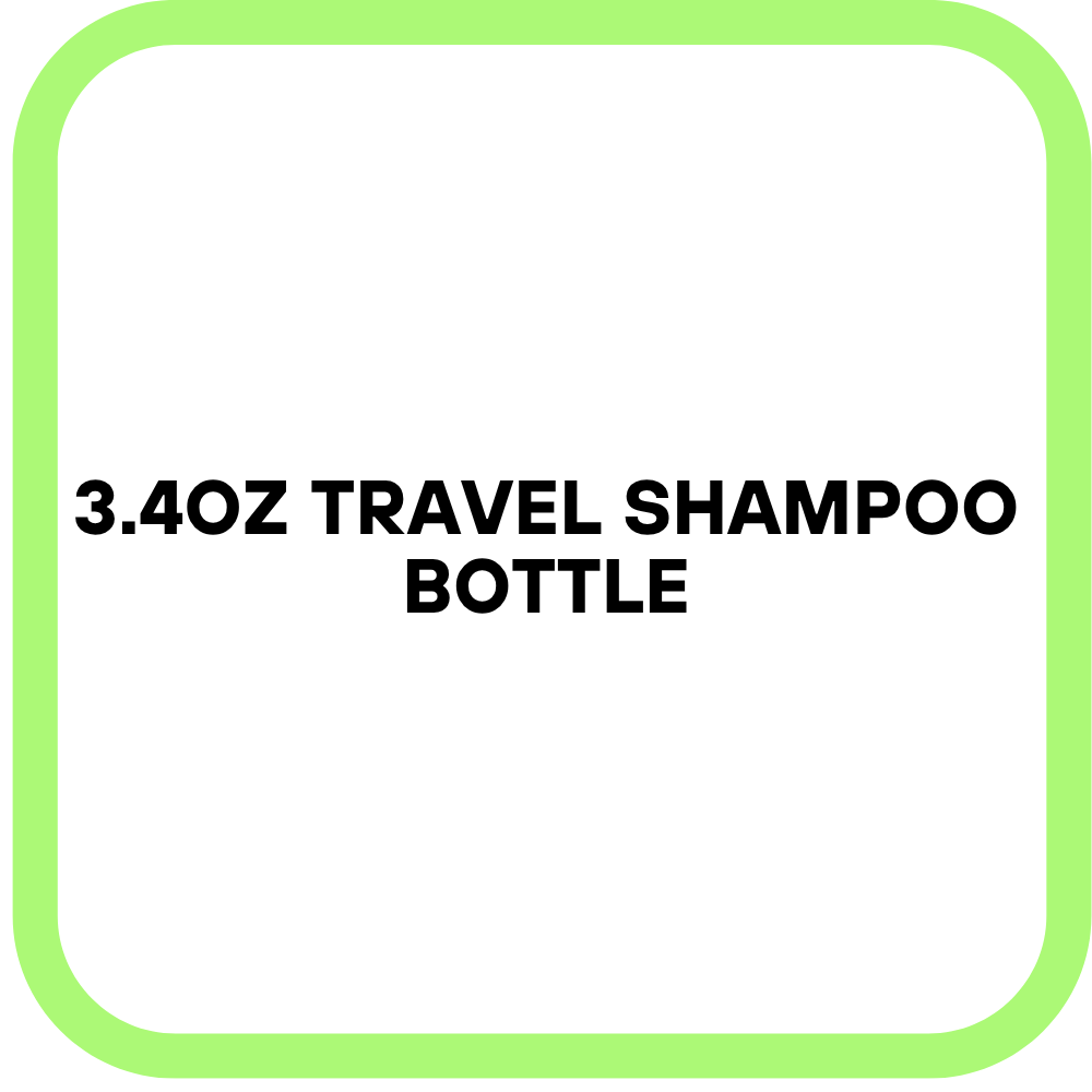 3.4oz Travel Shampoo Bottle
